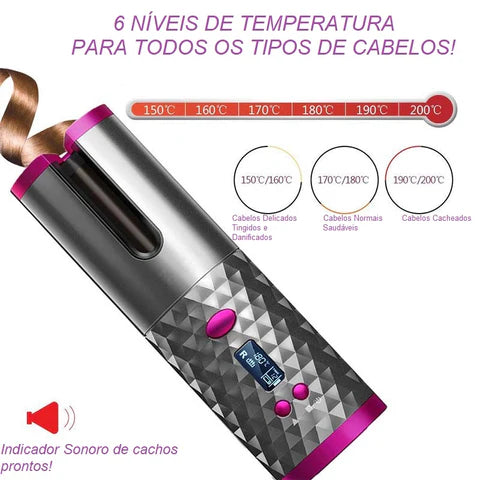 Modelador de Cachos Automático Sem Fio - WavePro